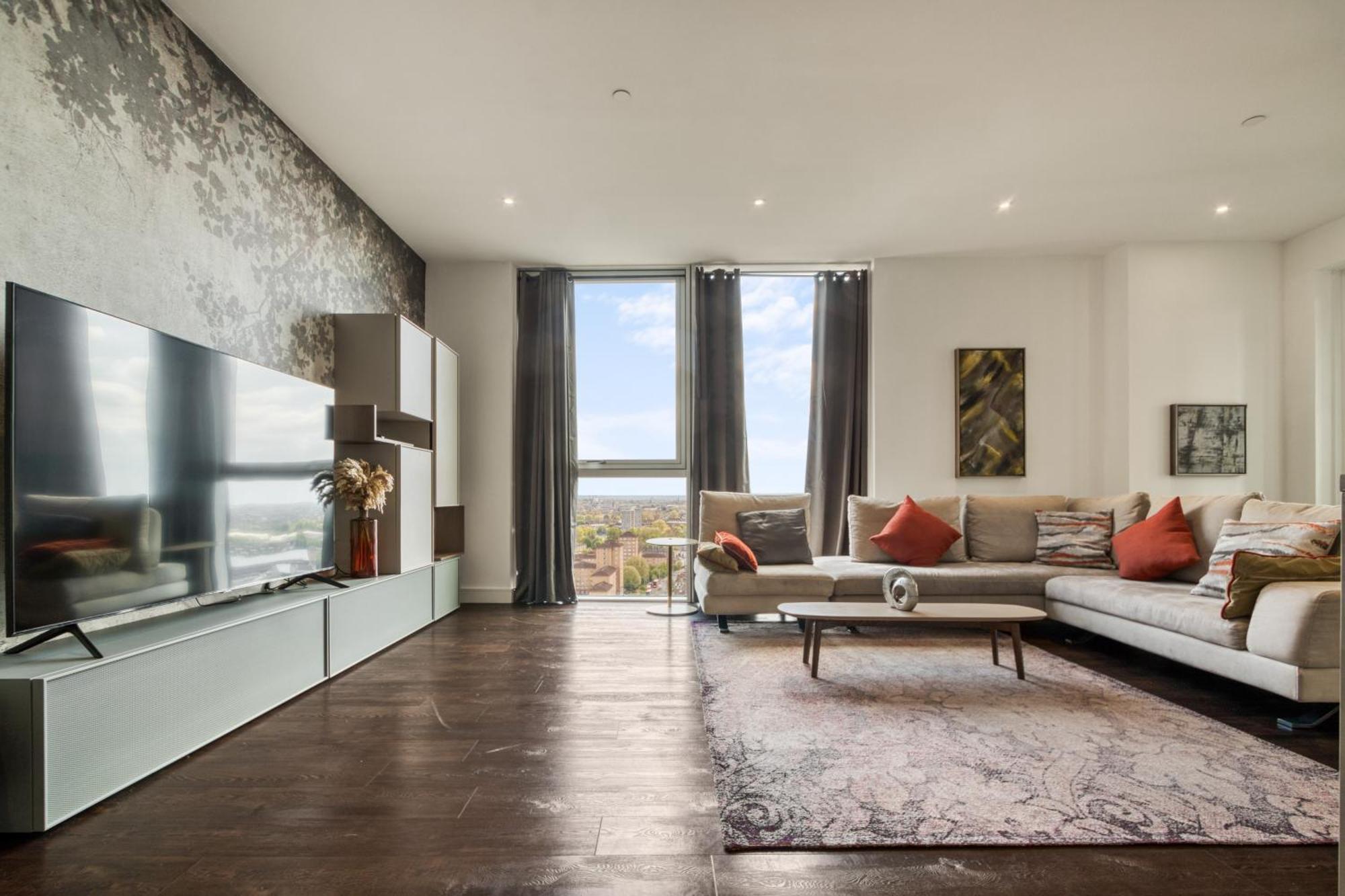 Stunning 360º View Luxurious Penthouse Apartment ลอนดอน ภายนอก รูปภาพ